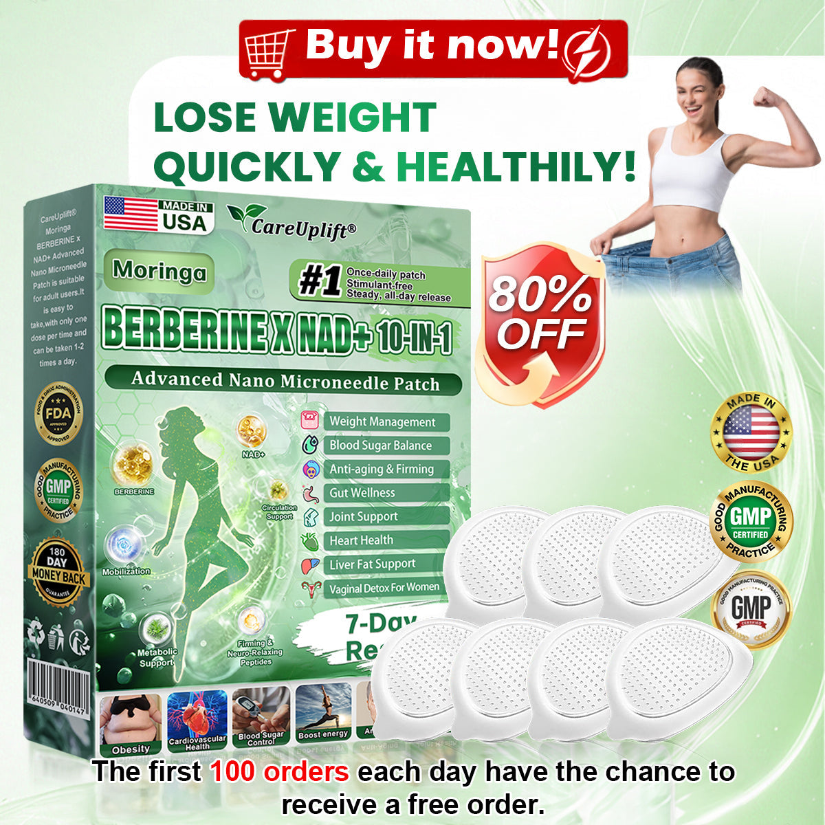 𝐂𝐚𝐫𝐞𝐔𝐩𝐥𝐢𝐟𝐭® 𝑴𝒆𝒕𝒂𝒃𝒐𝒍𝒊𝒄 𝑵𝒂𝒏𝒐 𝑴𝒊𝒄𝒓𝒐𝒏𝒆𝒆𝒅𝒍𝒆 𝑷𝒂𝒕𝒄𝒉🇺🇸(𝐉𝐮𝐬𝐭 𝐨𝐧𝐜𝐞 𝐚 𝐝𝐚𝐲, 𝐯𝐢𝐬𝐢𝐛𝐥𝐞 𝐜𝐡𝐚𝐧𝐠𝐞𝐬 𝐢𝐧 𝟕 𝐝𝐚𝐲𝐬）𝘽𝙚𝙧𝙗𝙚𝙧𝙞𝙣𝙚 + 𝙈𝙤𝙧𝙞𝙣𝙜𝙖 𝙁𝙤𝙧𝙢𝙪𝙡𝙖 ✅ 𝐅𝐨𝐫 𝐨𝐛𝐞𝐬𝐢𝐭𝐲, 𝗟𝗼𝗼𝘀𝗲 𝘀𝗸𝗶𝗻,𝐝𝐢𝐚𝐛𝐞𝐭𝐞𝐬, 𝐬𝐥𝐞𝐞𝐩 𝐚𝐩𝐧𝐞𝐚, 𝐣𝐨𝐢𝐧𝐭 𝐢𝐬𝐬𝐮𝐞𝐬, 𝐚𝐧𝐝 𝐦𝐨𝐫𝐞 💯💯